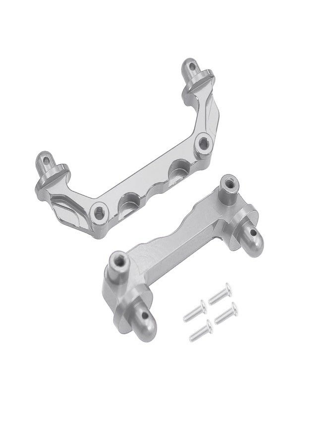 FACCNOY Mjx 14210 14209 H14BM Metal Steering Cup Upper Lower Swing Arm Set Shock Tower Bracket Body Post RC Car Upgrade Spare Part (Silver) - Image 5